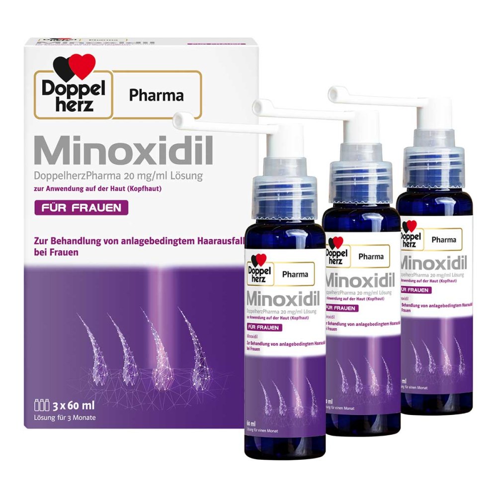 Queisser Pharma GmbH & Co. KG Minoxidil DoppelherzPharma für Frauen 20 mg/ml Lösung 17268557