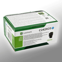 Lexmark Toner C242XC0 cyan