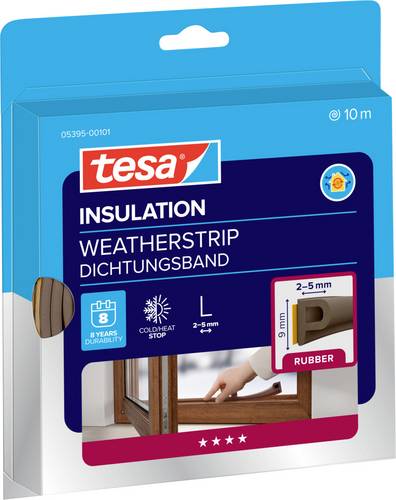 TESA P-PROFILE 05395-00101-00 Dichtband tesamoll Braun (L x B) 10m x 9mm 1St.