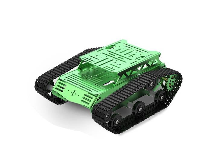 Châssis de char en métal 5 kg avec moteur encodeur 8V DC, véhicule intelligent à chenilles, châssis de char ROS, kit robot programmable DIY