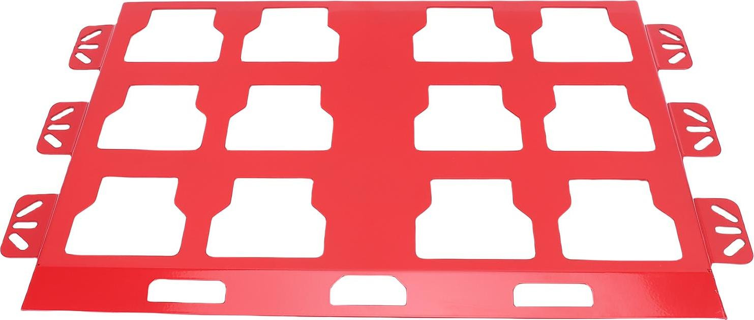 Cocosity Montageplaat voor Milwaukee Packout gereedschapskisten, Metalen basis, Rood