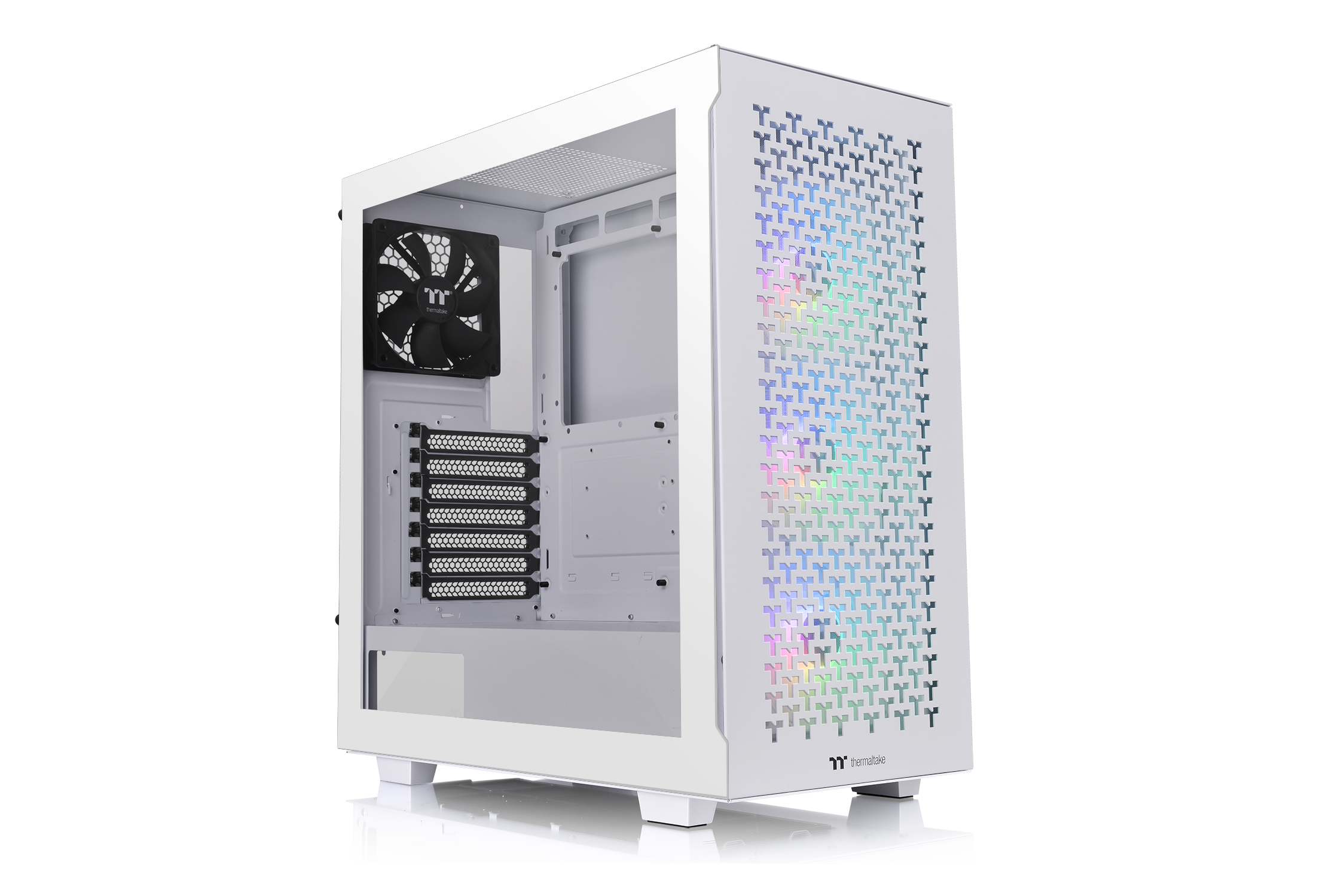 Thermaltake V350 Gaming PC Gehäuse Midi-Tower Weiß Seitenfenster