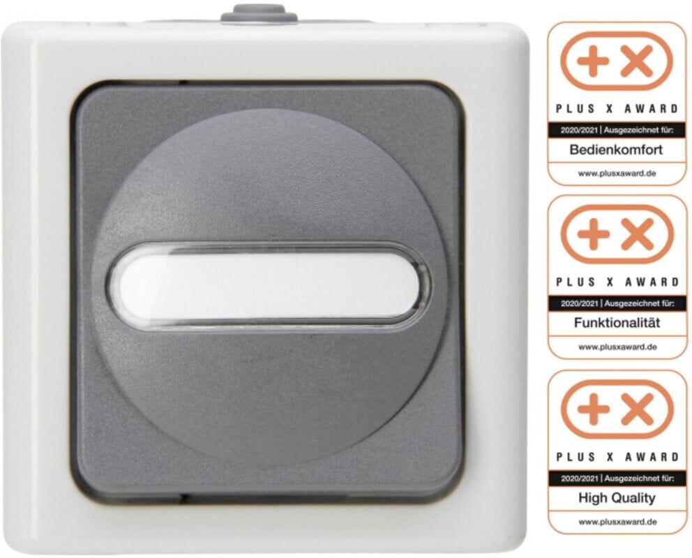 KOPP Taster Blue Electric 5614.5600.1 grau mit Beleuchtung (561456001)