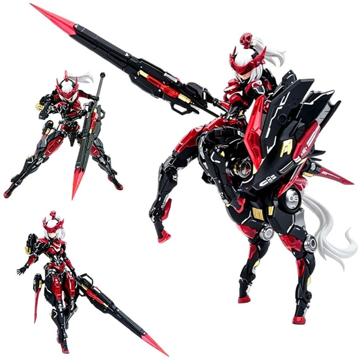 Solidchoice Fighter Armor Anime Beweegbare Actiefiguur Shadow-Yefuna 19 cm