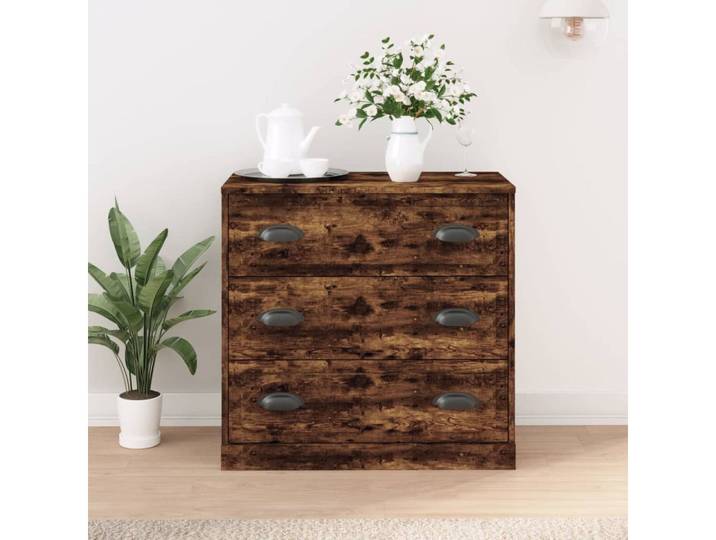 vidaXL Sideboard vidaXL Sideboard Räuchereiche 70x35,5x67,5 cm Holzwerkstoff