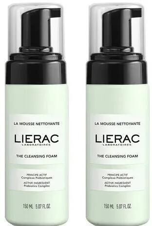 Lierac Mousse Detergente BIPACCO Struccante Viso 2x150 ml