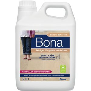 Bona Holzreiniger Nachfüllkanister, für innen, für geölte Holzböden, 2,5 Liter