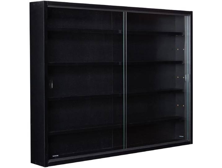 Wandregal COLLECTION 80x9.5x60cm 4 Tablare schwarz
