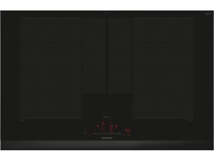 Siemens iQ700, Flex induction hob, 80 cm, Black, surface mount with frame, EX875HYC1M