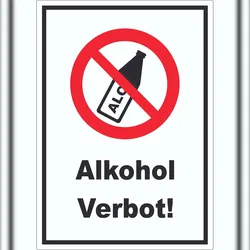 HB-Druck Alkohol verbot Aufkleber A1 (594x841mm)