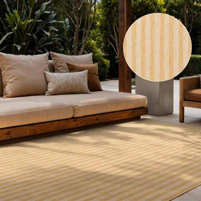 Teppich TED BAKER "Linley, Wendeteppich", beige (ocker weiß), B:120cm H:8mm L:170cm, Polypropylen, Teppiche, Teppich, Designteppich, Wetterfest, Pflegeleicht, Modern, Wohnzimmer, Terrasse
