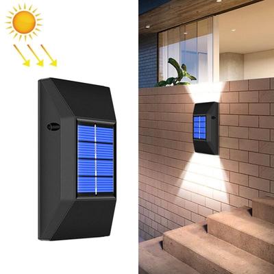 Everyday Crate SolarGlow IP65 Waterproof Outdoor Wall Light With 6 LED Garden Step Lighting 6 LEDs White Light