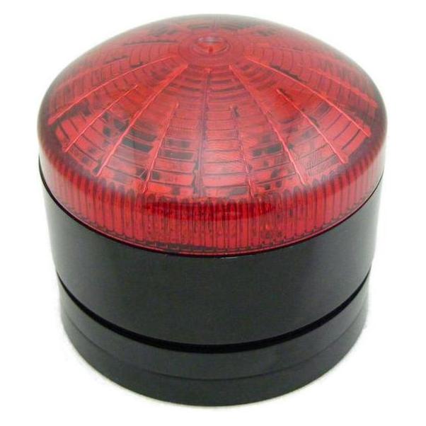 RS PRO LED Blitz, Dauer Signalleuchte Rot, 12 V ac/dc, 24 V ac/dc, Ø 76mm x 49mm (2222471)