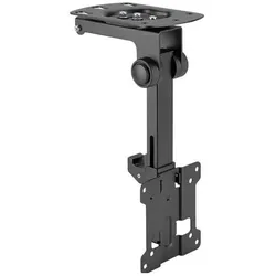 PureMounts Deckenhalterung PM-SLOPE-27 (Decke, 20 kg, 13" - 27"), TV Wandhalterung, Schwarz