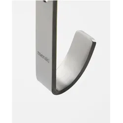 Meraki, Handtuchhalter + Handtuchhaken, Haken, Thapsus, Gebürstetes Silber-Finish