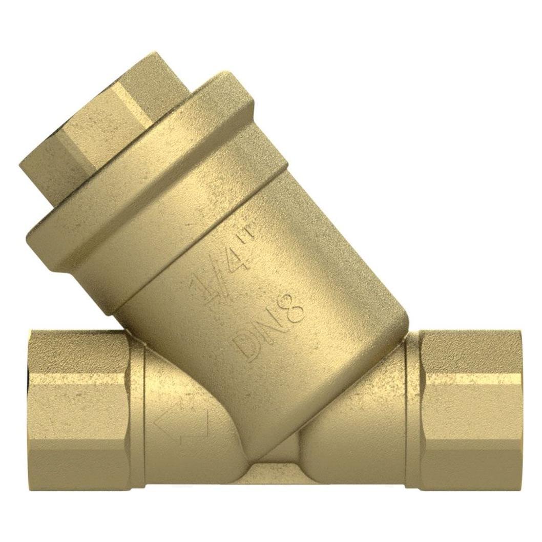 Riegler Schmutzfänger, Messing blank, G 1 1/2, DN 40, MW 0,2 mm (40 mm) (60-7 M-0,2)