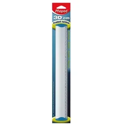 Maped Flachlineal Aluminium 30 cm grau