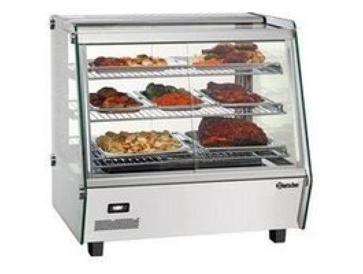 Vitrine Chauffante Professionnelle - 3 étages - Bartscher DeliPlus I-D - Gris - 1100 Watt