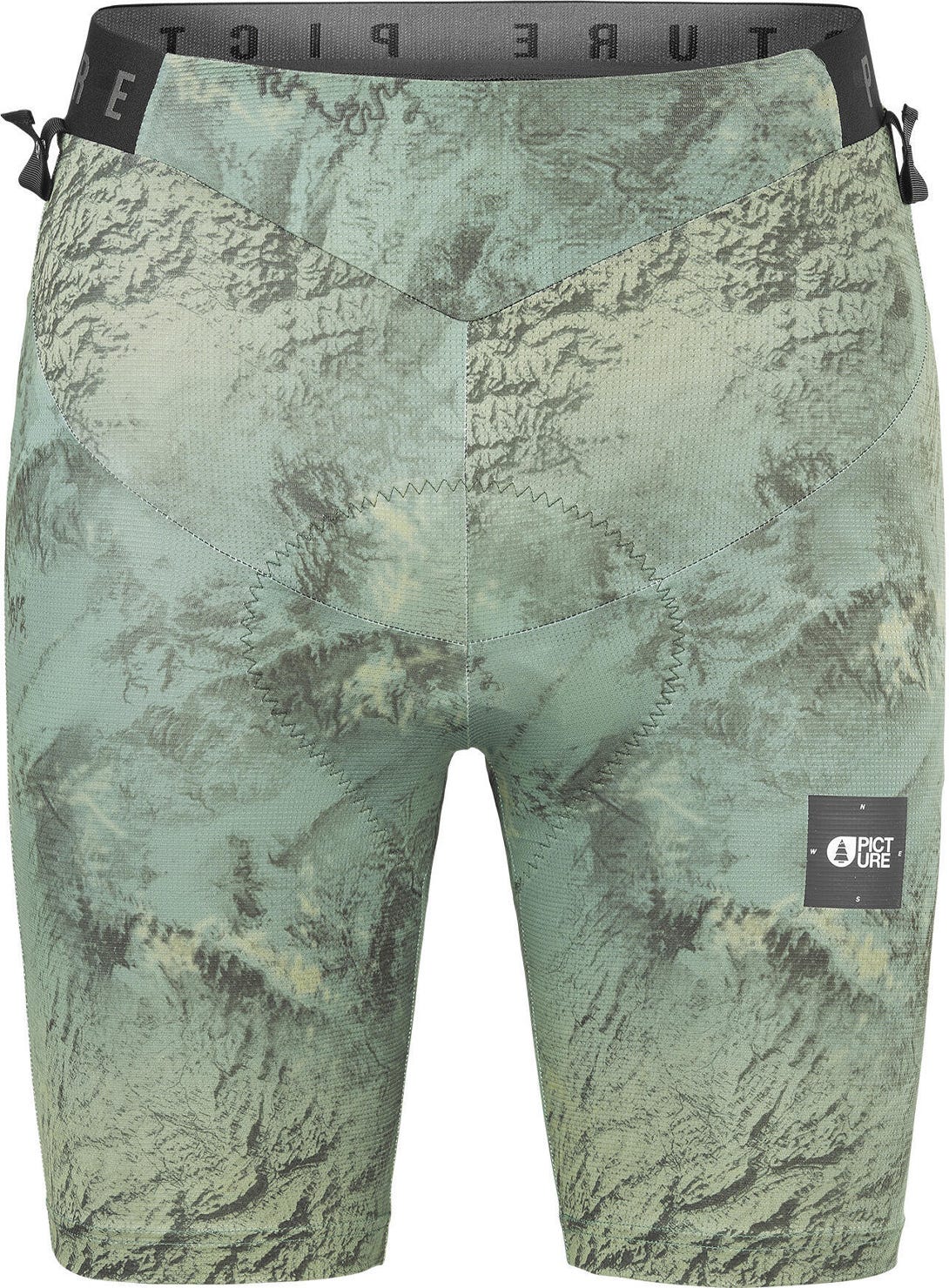 Picture Inner Printed Shorts GEOLOGY GREEN