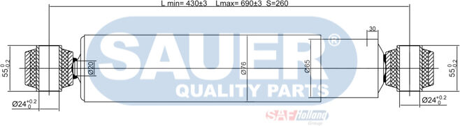 Sauer Quality Parts Stoßdämpfer S3760013000