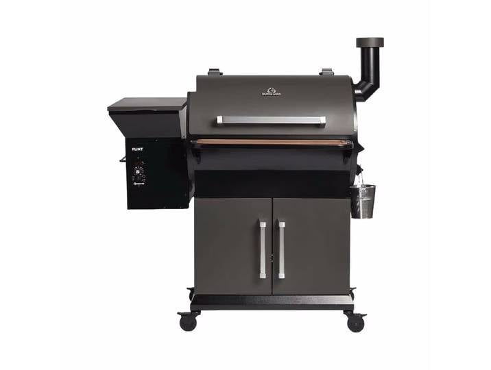 Burnhard FLINT Pelletsmoker – Pelletgrill – schwarz