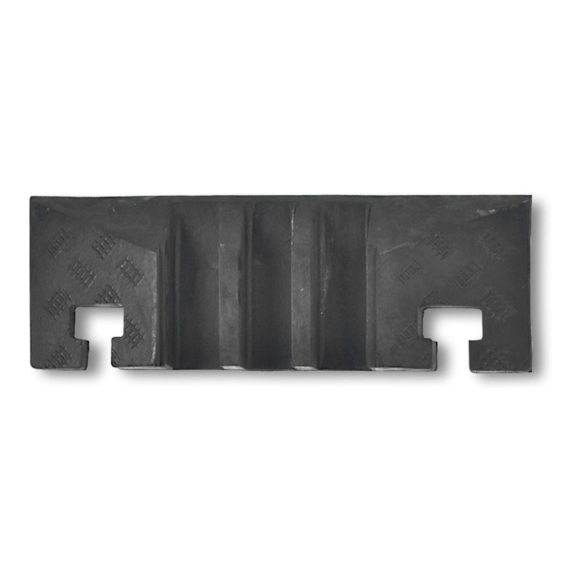 Moravia Kabelbrücke groß Abschlusselement mit Nut schwarz 283 x 600 x 75 mm (279.20.233)