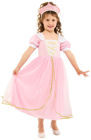 Kleinkinder-Kostüm "Prinzessin", rosa/weiß