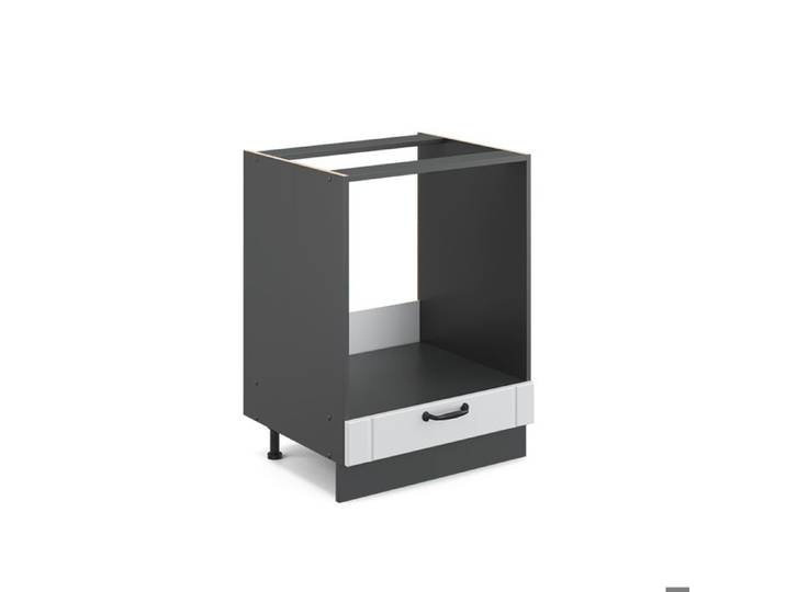 Meuble pour four Fame-Line 60cm sans PT Blanc campagne/Anthracite Vicco 36056