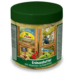 JR FARM Peanut Pot Erdnussbutter 400g Wildvogelfutter zum Nachfüllen Vitamine