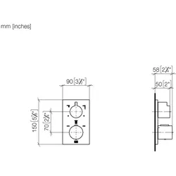 Dornbracht Unterputz-Thermostat 36427670  36427670-42