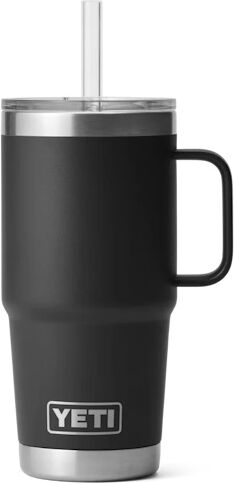 Yeti Rambler 25 Oz Straw Mug-Black
