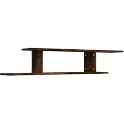 vidaXL TV-Wandregal Räuchereiche 125x18x23 cm Holzwerkstoff