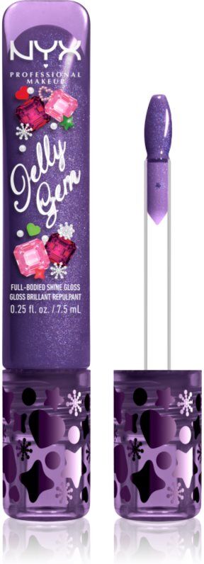 NYX Professional Makeup Jelly Gem Lipgloss XMAS lip gloss shade 04 Purple Pearl 7.5 ml