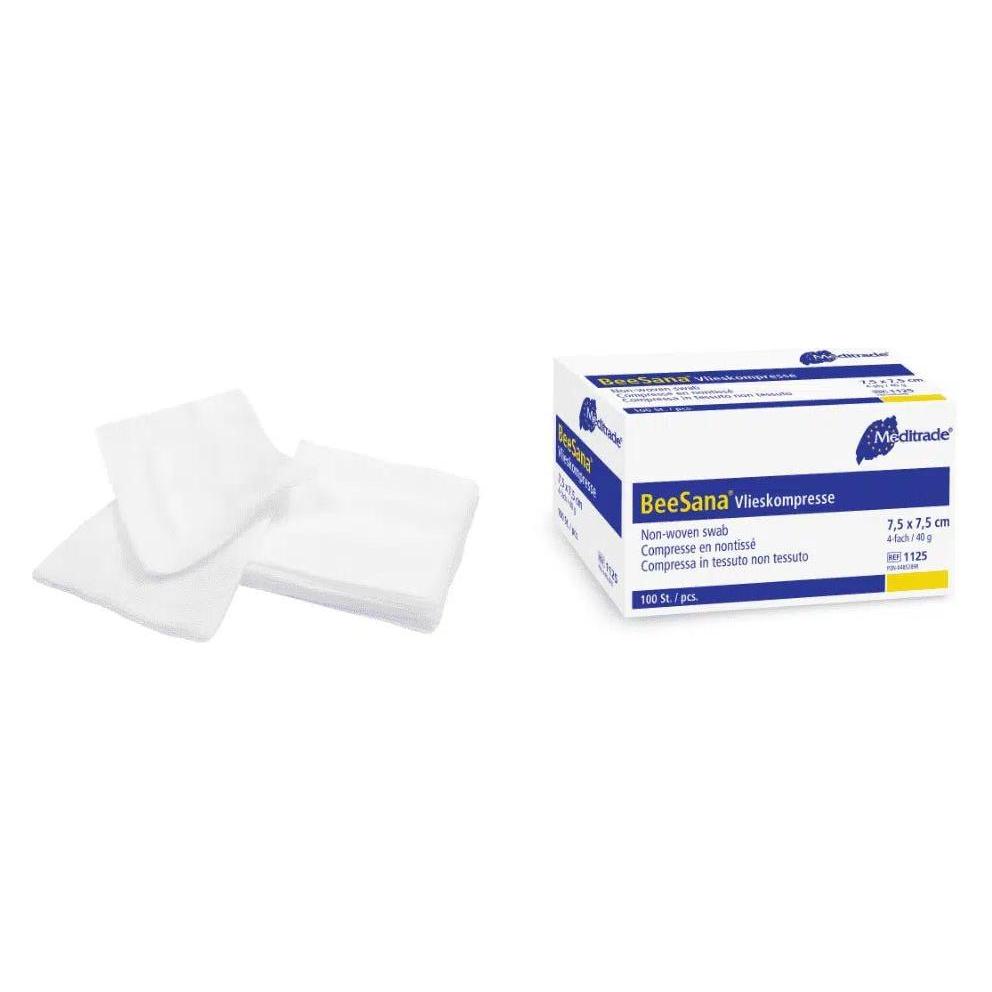 Meditrade Vlieskompressen 40 g/m2 nicht steril ohne RX 4-fach (295440)