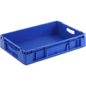 Alpha-Paletten Eurobox Silverline, blau, 20 Liter, offene Griffe, 60 x 40 x 12cm
