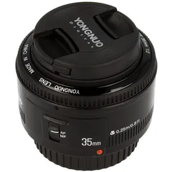 Yongnuo 35mm f/2 Canon EF (Canon EF, APS-C / DX, Vollformat), Objektiv, Schwarz
