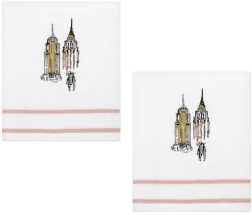 Nicole Miller City Girl 2-Pack Hand Towel Set
