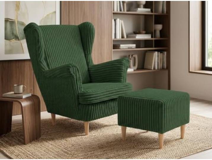 Family Meble Ohrensessel mit Fußhocker Idylla – Variante Idylla 39
