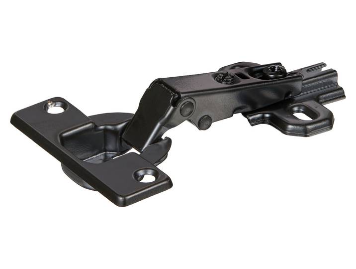 Hettich Topfscharnier SlideOn Aufliegend Stahl Schwarz 23 mm