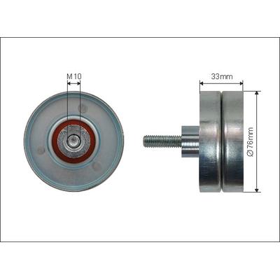 CAFFARO Umlenk-/Führungsrolle, Keilrippenriemen 500286 für Ford