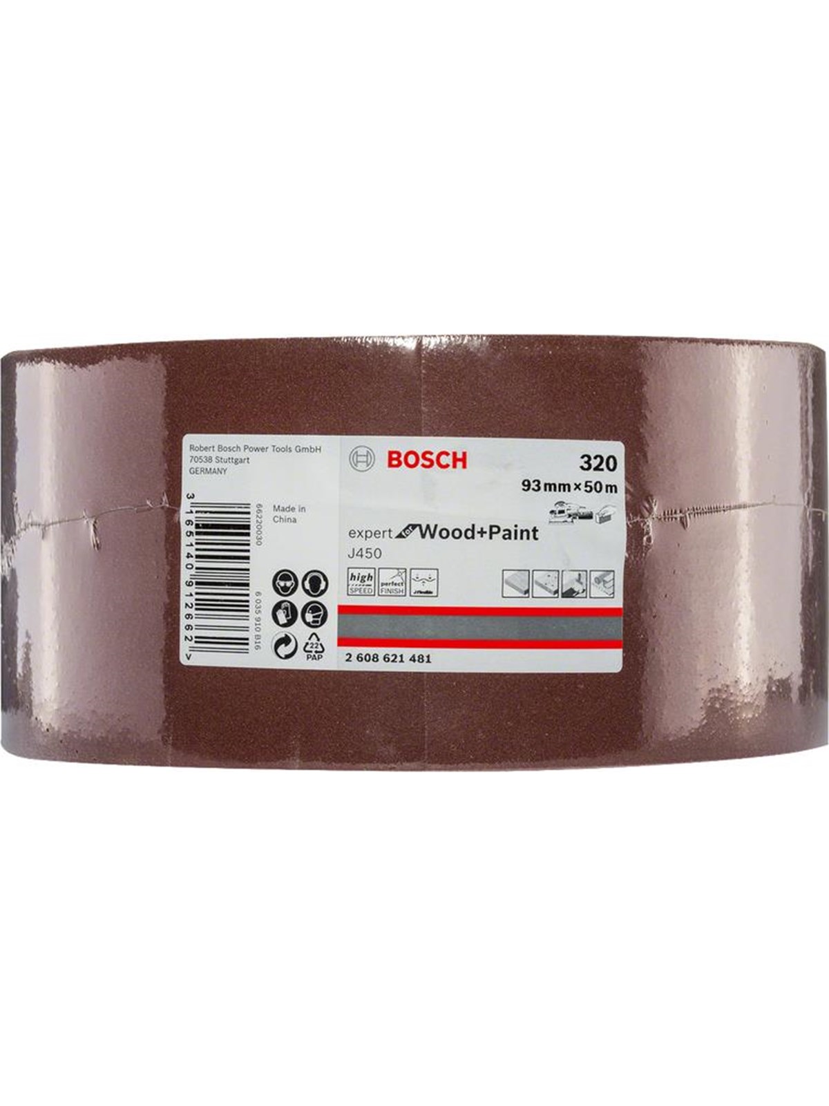 Bosch J450 Expert Sanding Roll P320 50m