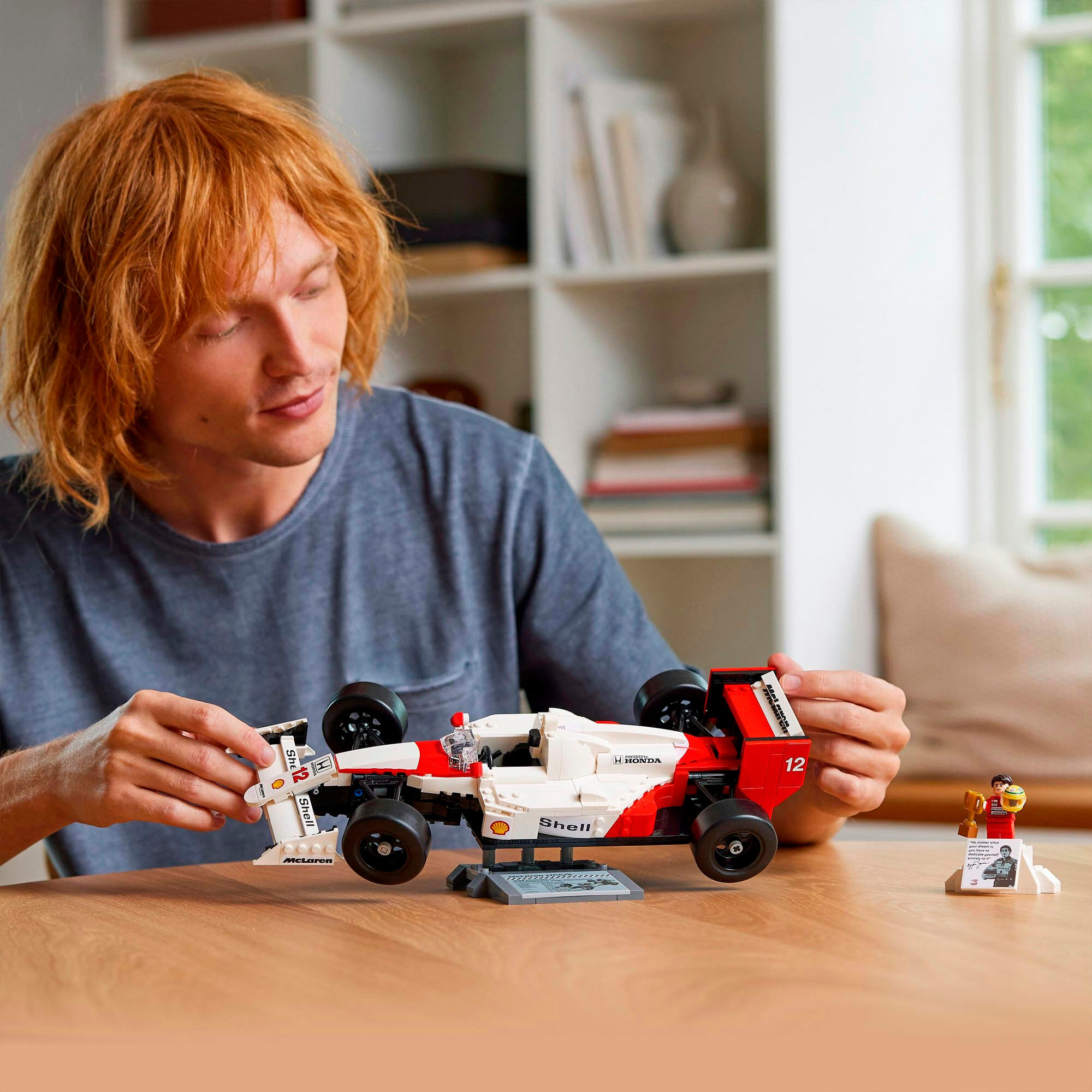 Konstruktionsspielsteine LEGO "McLaren MP4/4 & Ayrton Senna (10330), LEGO Icons", bunt, Spielbausteine, Kinder, Kunststoff, Konstruktionsspielsteine, Made in Europe