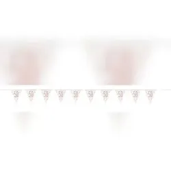 Wimpelkette roségold Zahl 50