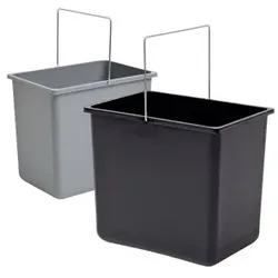 Hailo Inneneimer Paar 18 Liter schwarz grau 316 x 226 x 286 mm