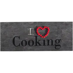 Pergamon, Teppich, Küchenläufer Teppich Trendy I Love Cooking (45 x 145 cm)