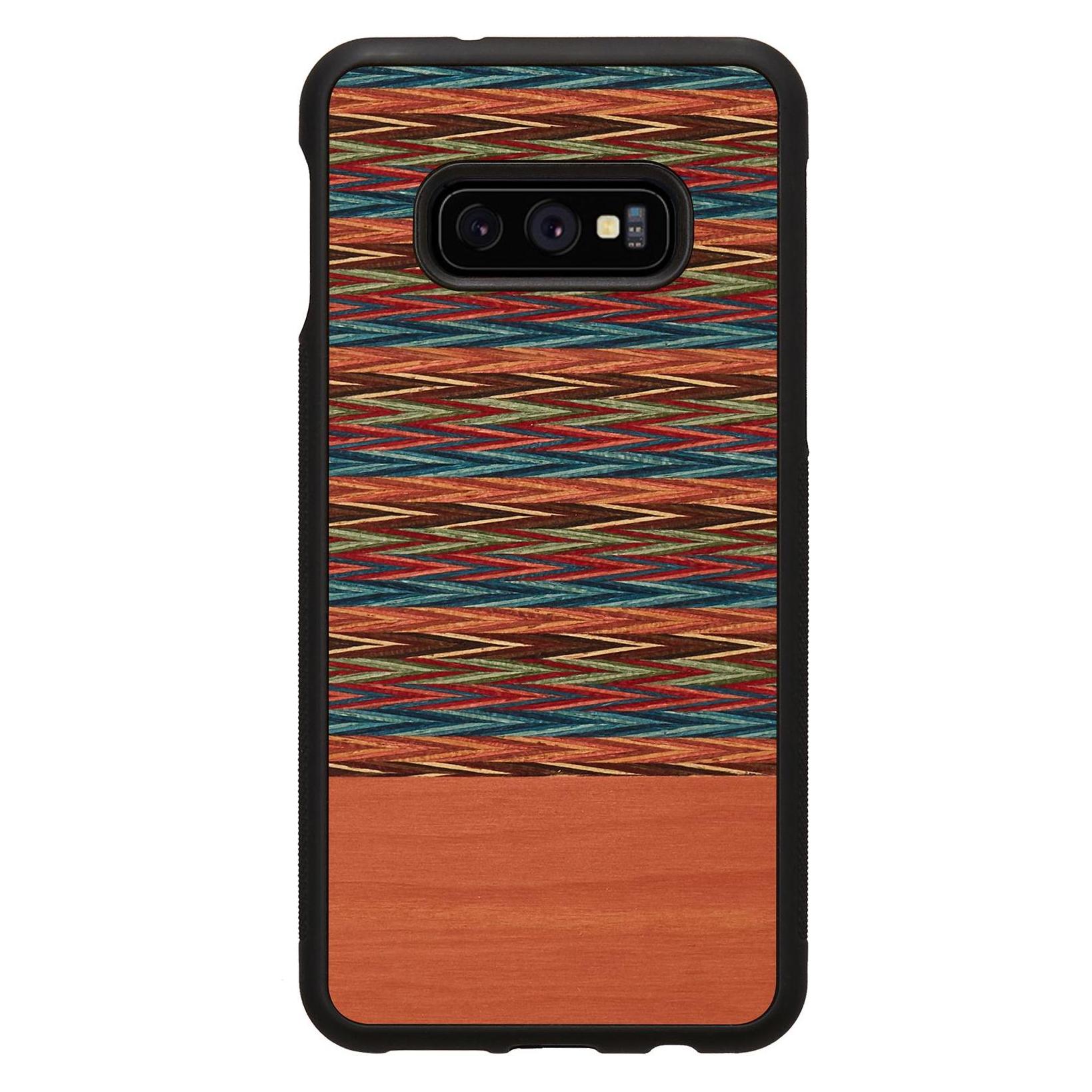 Man.Wand &WOOD SmartPhone case Galaxy S10e browny check juodas (Samsung Galaxy S10e) (1000000750)