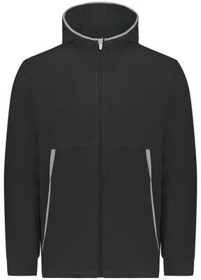 Augusta Sportswear 6859 Youth Chill Fleece 2.0 Full Zip Hoodie in Black size Medium   Polyester