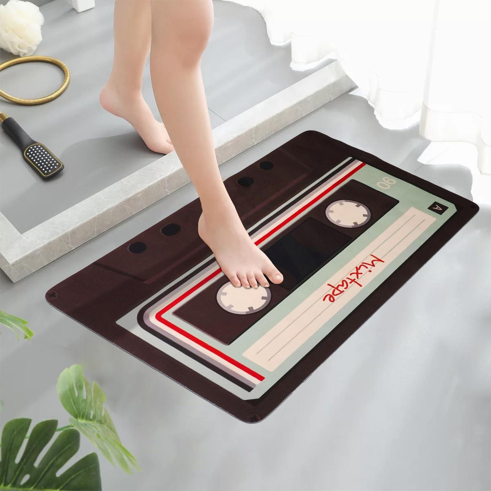 Solidchoice Vintage Cassette Tape Tapijt - Waterabsorberend en Antislip