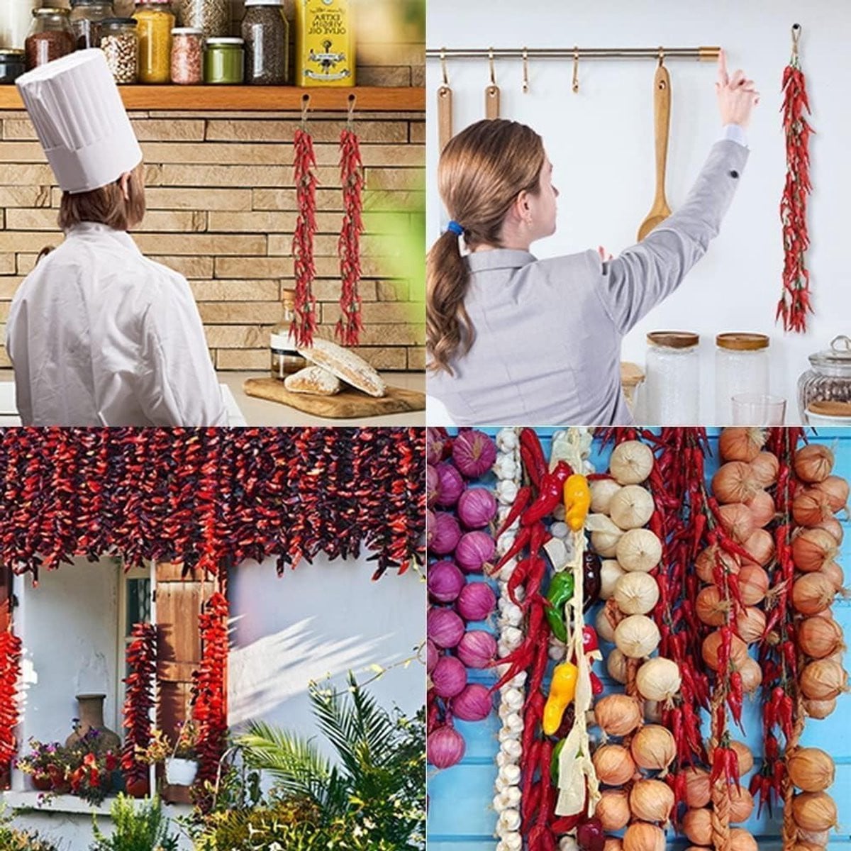 10 stuks realistische kunstmatige knoflook en rode chili peper voor decoratie en fotografie props
