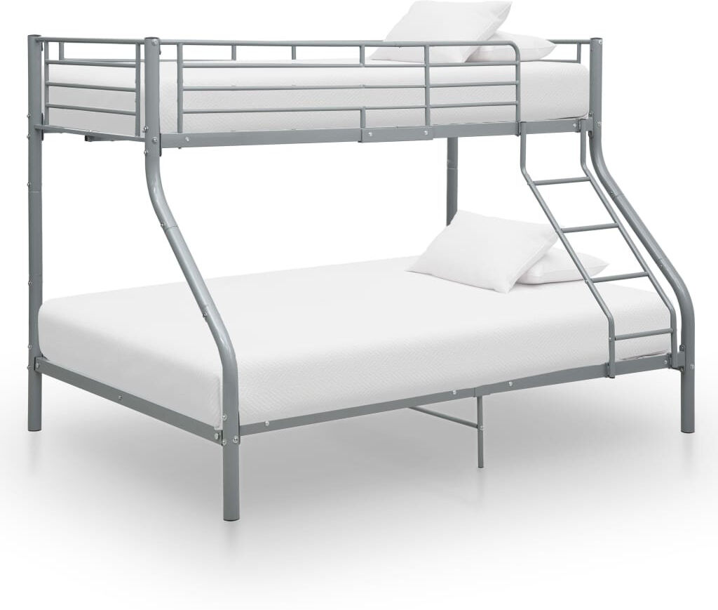 Ebern Designs Mentone Bed Grey 152cm H X 147.5cm W X 210cm L